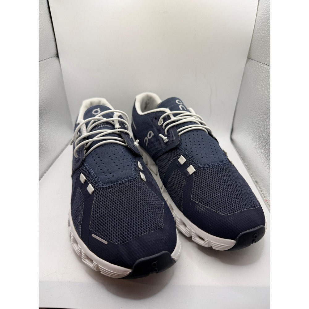 On Cloud 5 Navy Blue White Running Shoes Mens 7.5 59.98916 Sneaker